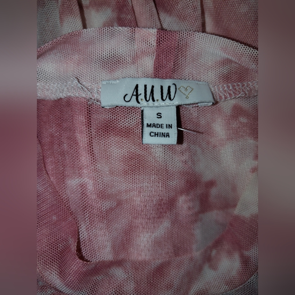 Pink Tie-Dye Short Sleeve Dress Maxi Small Full Length New 🆕 - Picture 2 of 11